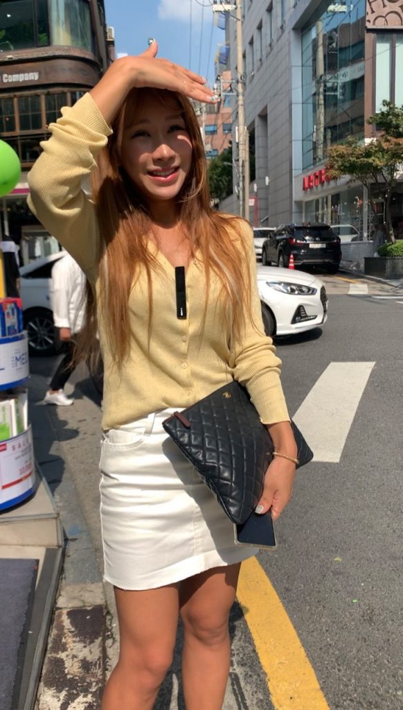 動画撮影に協力してくれた韓国人女性