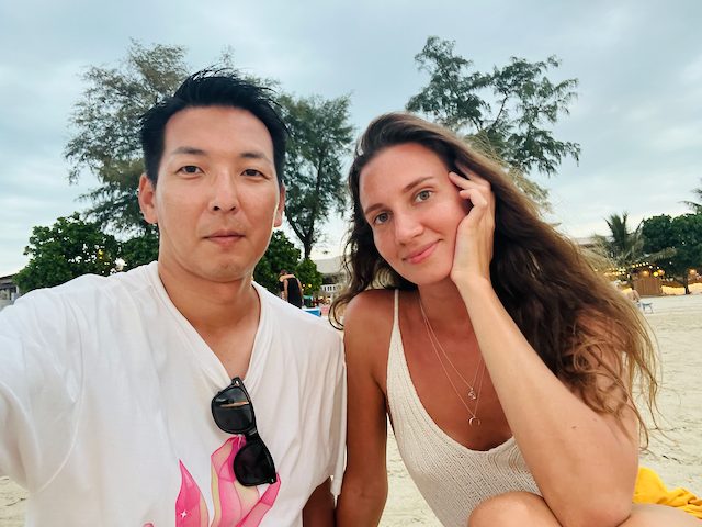 ロシア人女性と撮影