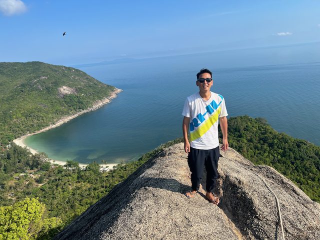 絶景ポイントにて